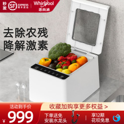 whirlpool 惠而浦 美国惠而浦果蔬解毒消毒清洗机蔬菜水果食材净化全