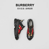 BURBERRY 女鞋 格纹棉拼尼龙 Arthur运动鞋 80206801（37.5、典藏米色）