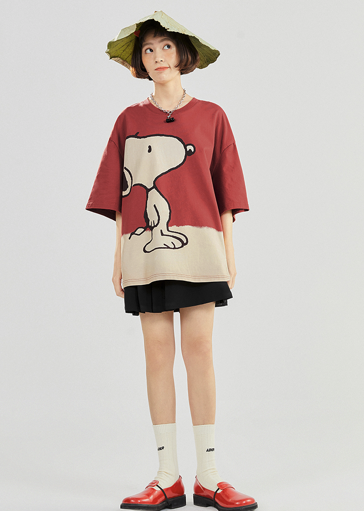 LEDIN CWDAB2138 女士印花短袖T恤