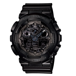 casio卡西欧gshock系列ga100cf1a男士双显运动手表