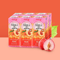 POKKA 百佳 马来西亚进口 日本POKKA 鲜活蜜桃冰红茶 250ml*6瓶超值分享装