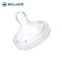 贝立安（Brillante）奶嘴 硅胶仿真奶嘴 新生儿自然乳感奶嘴 弹性螺纹设计 圆孔3段BYZ07
