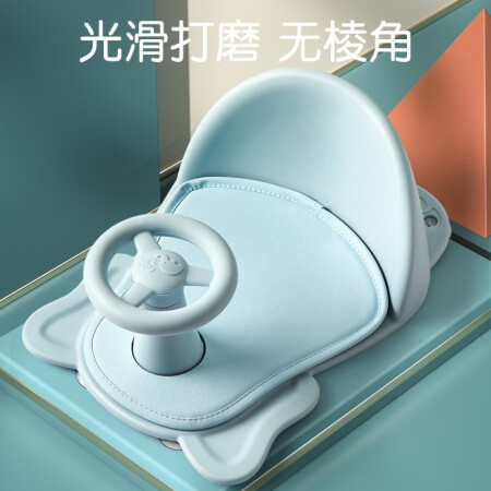 Kiuimi 开优米 婴儿洗澡神器可坐躺座椅宝宝洗澡坐椅浴盆躺托新生的儿防滑坐托凳 云雾绿