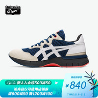 Onitsuka Tiger鬼塚虎透气网面跑鞋撞色休闲鞋REBILAC RUNNER 118B417 墨蓝色/白色 45