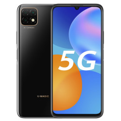 umagic优畅享205g双模手机ai三摄66英寸高清大屏亮黑色4128gb全网通