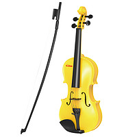 Baoli 宝丽 儿童乐器小提琴可弹奏初学入门 宝宝仿真音乐早教益智玩具3-6岁男孩女孩 黄色