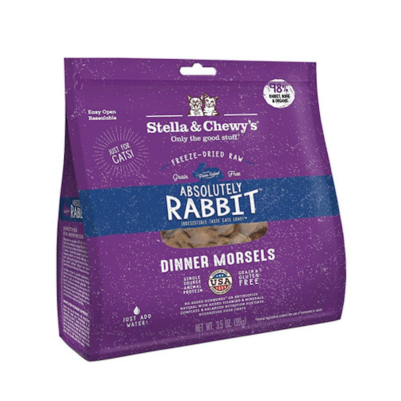 stella&chweys 兔肉配方sc猫冻干 18oz/510g 护肤美毛 98%含肉量（6个月以上、兔肉510g）