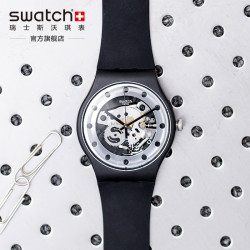 swatch 斯沃琪 swatch斯沃琪瑞士手表金魅银魅情侣镂空石英防水男女