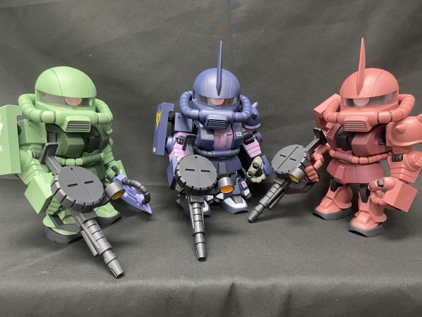 玩模总动员:bandai namco 万代南梦宫 qmsv 第五弾 ms-06r-1a zakuⅡ