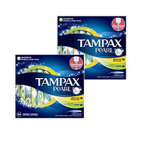 TAMPAX 丹碧絲 Tampax 丹碧絲珍珠長導管衛生棉條普通流量18支+大流量16支