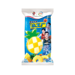 yili 伊利 冰工厂炫菠萝口味雪泥雪糕冰淇淋 80g*8/盒