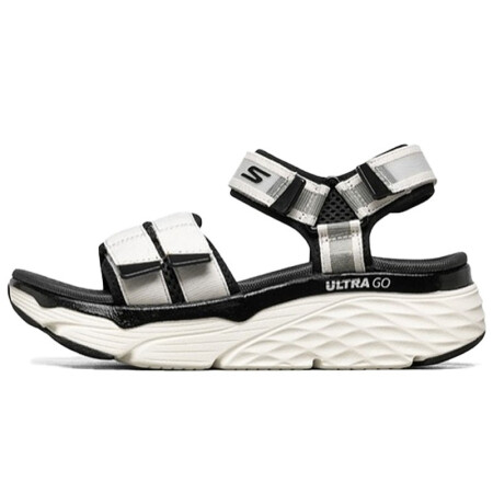 斯凯奇 SKECHERS 女子拖鞋 时尚休闲凉鞋 140424/WBK 白色/黑 39码 US9码