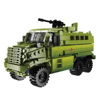 星堡 积木玩具 兼容乐高 坦克军事系列 拼装模型成人小颗粒 男孩新年礼物 运输卡车06801