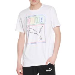 puma 彪马 59824502 男子白色t恤