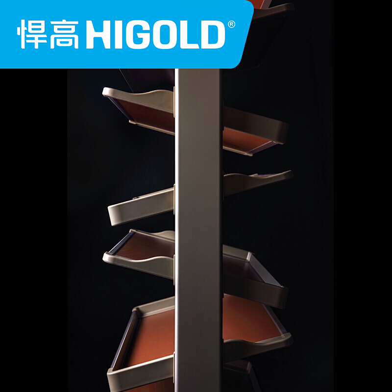 悍高（HIGOLD） 衣柜鞋架啊玛尼系列柜内旋转鞋架衣柜置物架时尚旋转鞋架左右侧装置物架线下同款预售 旋转鞋架6层 预定30天