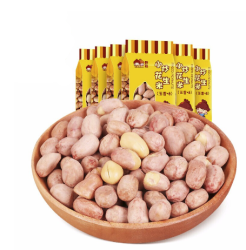 野娃[安庆馆]野娃五香味小炒花生米120g*6袋 休闲零食坚果炒货小吃