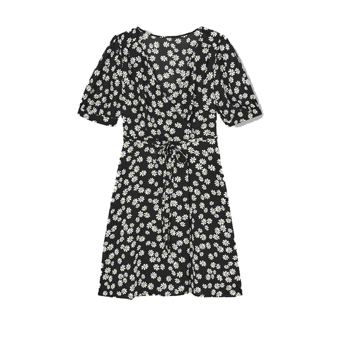 GU 极优 332398 女士V领连衣裙