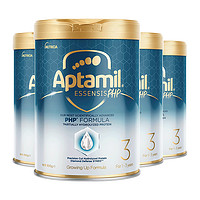 Aptamil 爱他美 ESSENSIS奇迹白罐适度水解幼儿益生菌奶粉3段4罐