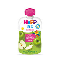 喜宝（HiPP）婴幼儿袋装辅食宝宝零食 蔬果泥（6-36月龄适用）欧洲原装进口 苹果泥*6