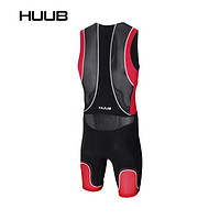 huub HUUB户外三项连体服短裤 男铁三装备 黑/红色 M