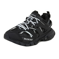 巴黎世家 BALENCIAGA 男士Track系列黑色人造革网眼尼龙休闲运动鞋 542023 W3AC1 1090 42