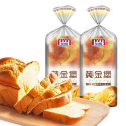 mankattan 曼可顿 黄金堡法式软丝面包 300g*2包组合装 早餐下午茶diy