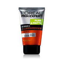 L'OREAL PARIS 巴黎欧莱雅 欧莱雅男士火山岩控油清痘洁面膏100ml