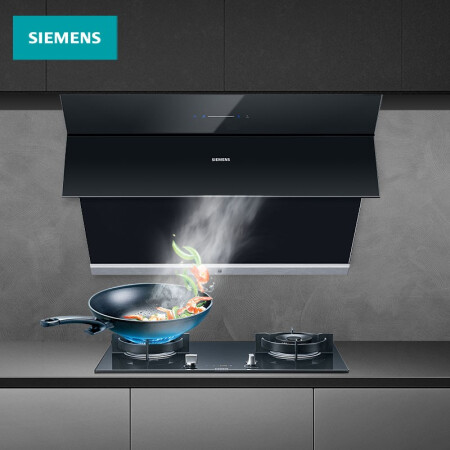 SIEMENS 西门子 大吸力油烟机 20立方 家用侧吸式抽油烟机 一级能效自清洁油烟机LS67UA965W