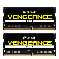 美商海盗船 复仇者系列 DDR4 2666MHz 笔记本内存 普条 黑色 16GB 8GBx2 CMSX16GX4M2A2666C18