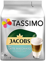 TASSIMO Tassimo 咖啡胶囊Jacobs 类型 拿铁玛奇朵少甜味,40粒咖啡胶囊,5件装,5 x 8饮料