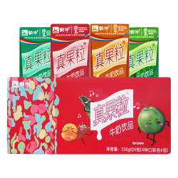 mengniu蒙牛4月产蒙牛真果粒整箱新老包装随机发货250g12盒装4种口味