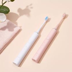超长续航 成人软毛牙刷 情侣家用智能充电式电动刷牙 粉色