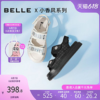 BeLLE 百麗 小香風涼鞋女2021夏新商場同款氣質仙女沙灘鞋W4D1DBL1