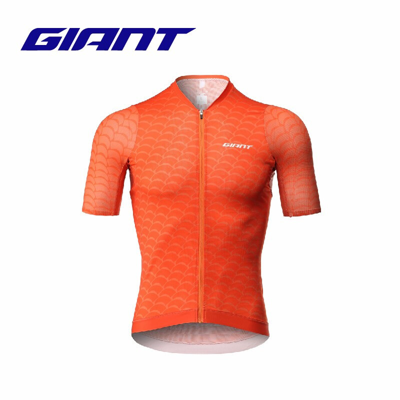 Giant捷安特 翼龙 Pro系列短袖骑行服骑行装备纯色车衣 橙色 XXL