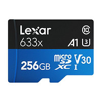 Lexar 雷克沙 633x Micro-SD存儲卡 256GB（UHS-I、V30、U3、A1)