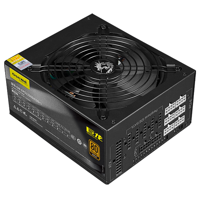 great wall 长城 gw-eps1250da 金牌(90%)全模组atx电源 1250w