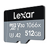 Lexar 雷克沙 MicroSD存储卡 512GB（UHS-I、V30、A2)