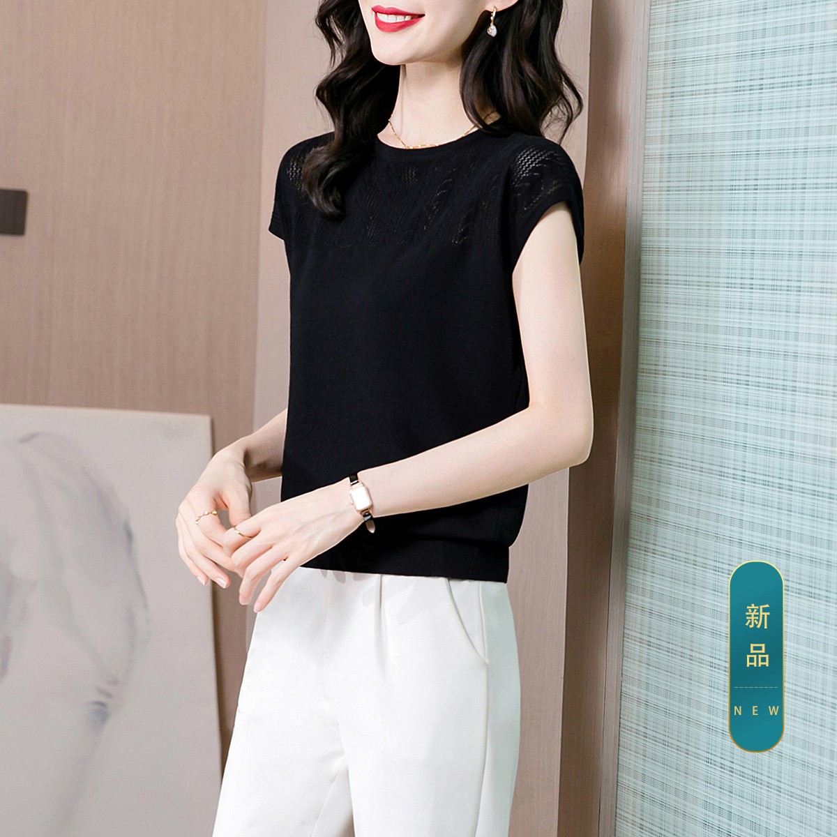 丝柏舍 S12P0046ZA10 女款休闲短袖