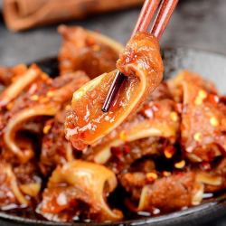 大材地新鲜猪脆骨肉现杀月牙骨猪软骨丝猪肉猪涮肉烤肉烧烤火锅食材5