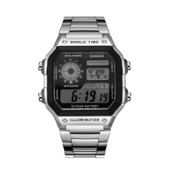 casioedifice手表,卡西欧edifice老款 casio 卡西欧 casio手表男小方块复古金属银色ae-1200whd-1a学生运动