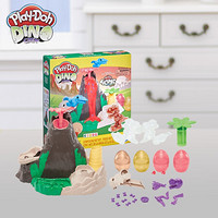 孩之宝(Hasbro)培乐多彩泥橡皮泥DIY男女孩儿童玩具礼品 火山岩恐龙岛游戏套装 F1500