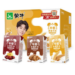 3月蒙牛早餐奶核桃/原麦牛奶250ml*16盒/箱 新旧包装随机