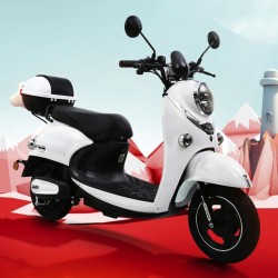 xdao小刀电动车米尚电动摩托车xd850dqt4a60v20ah铅酸电池珍珠白