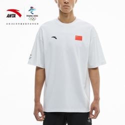 anta 安踏 北京2022年冬奥特许商品国旗款运动服装男女t恤