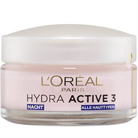 Prime会员：L'OREAL PARIS 巴黎欧莱雅 Hydra Active 3 深度滋润保湿晚霜 50ml