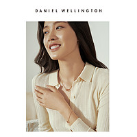 Daniel Wellington 丹尼尔惠灵顿 dw小双环项链女 女士ins简约甜美轻奢情侣锁骨链