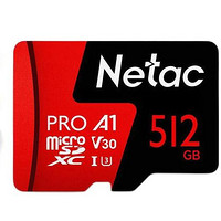 Netac 朗科 P500 至尊PRO版 Micro-SD存儲卡 512GB（UHS-I、V30、U3、A1）