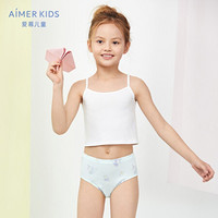 Aimer Kids爱慕儿童2件装 梦幻独角兽中腰三角裤AK1220932绿色独角兽印花+独角兽满印150