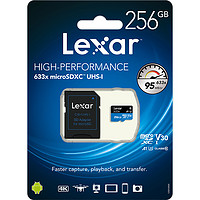 Lexar 雷克沙 633x MicroSDXC A1 UHS-I U3 存儲卡 256GB