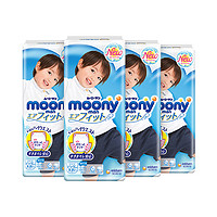 moony 日本moony小内裤纸尿裤XXL男26片*4 13-28kg尿不湿学步裤